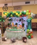 dekoracija rođendana džungla